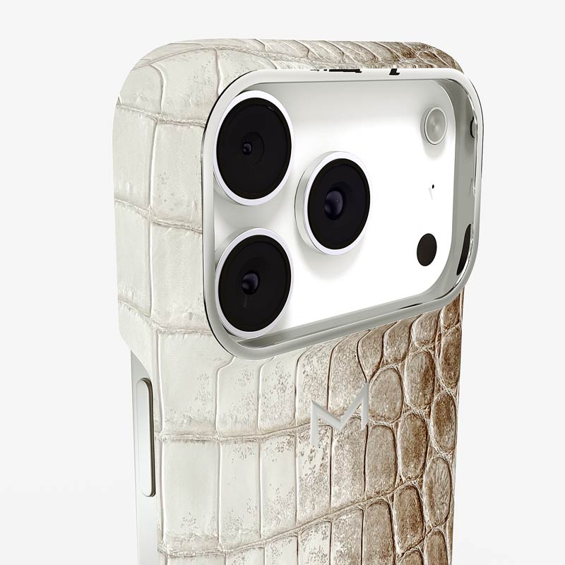 Classic Case for iPhone 17 Pro in Crocodile Himalaya
