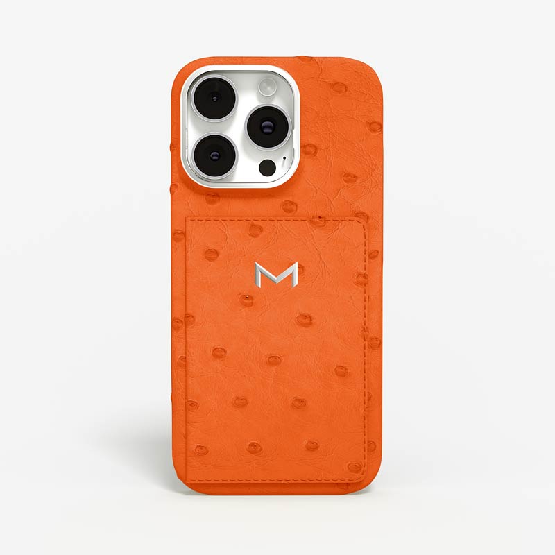 Personnalisation Wallet Case for iPhone 15 Pro in Ostrich